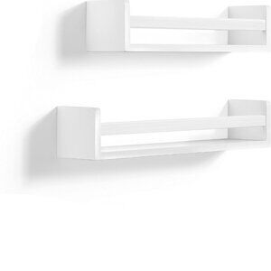 White Floating Shelf - Set of 2
